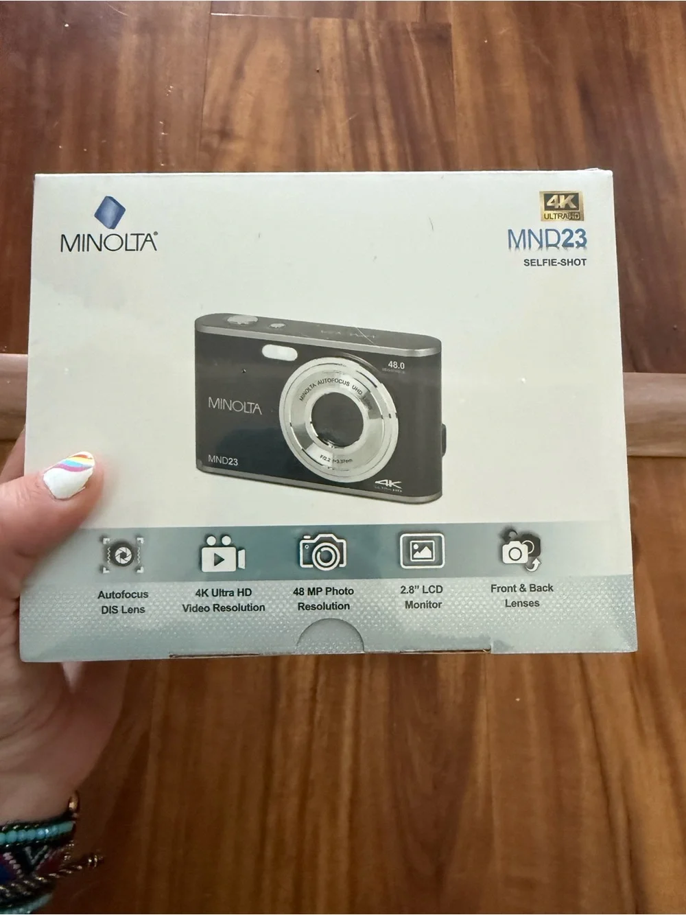 Minolta MND23 48MP Digital Camera — Black